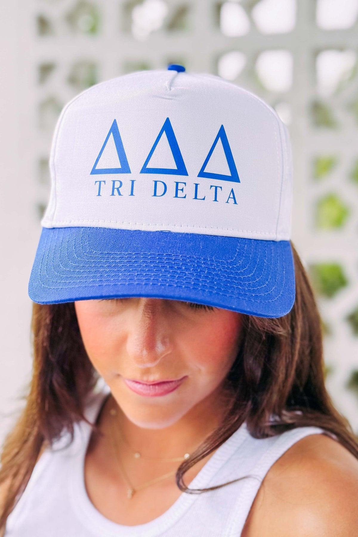 Tri Delta Royal Blue Trucker Hats