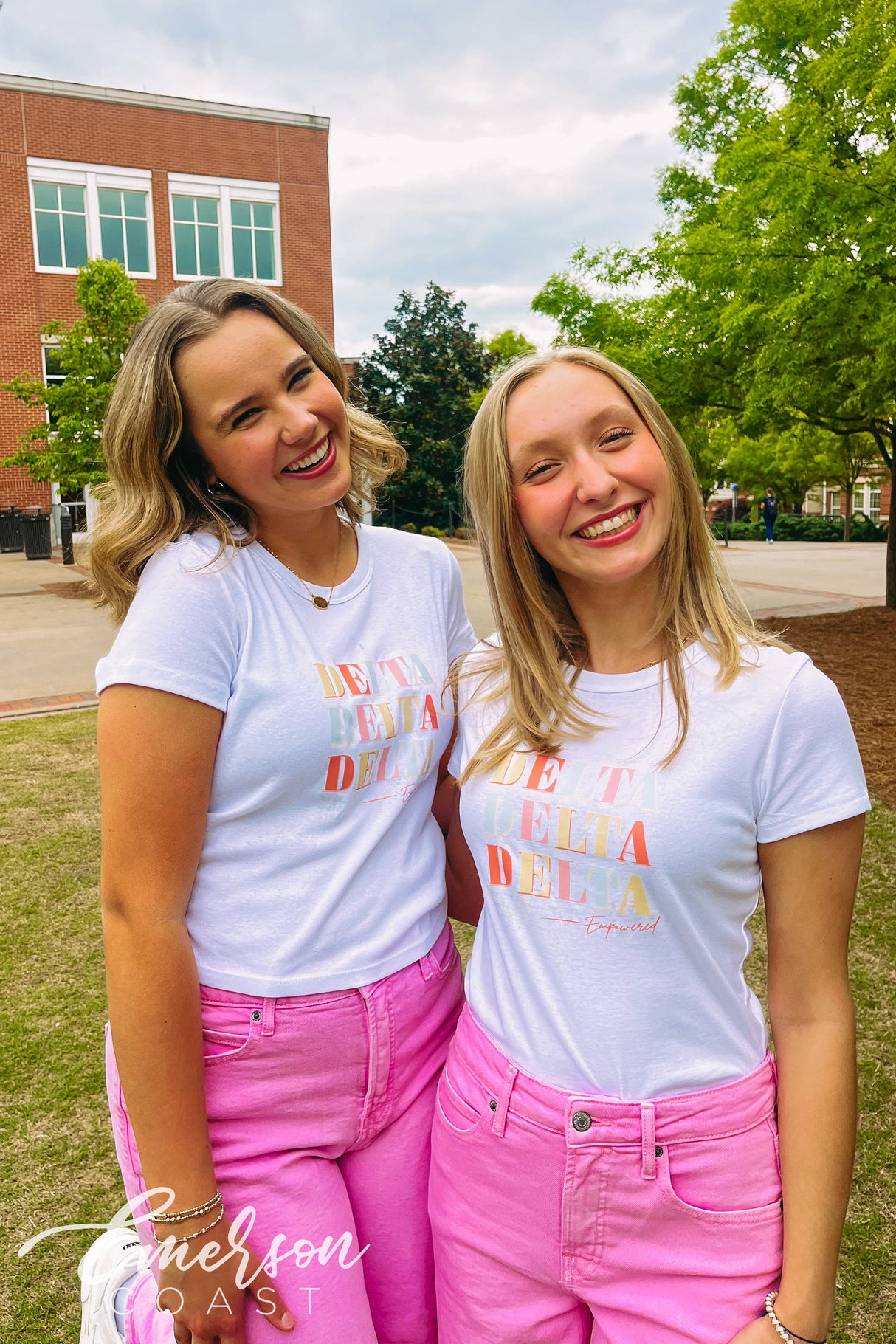 Tri Delta Colorful Recruitment Baby Tee