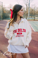 Tri Delta Athletics Oversized Collared Crew