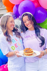 Tri Delta Colorful DHOP Notch Tee