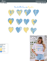 Tri Delta Loves St. Jude Watercolor Heart Tee