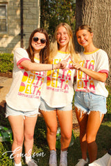Delta Delta Delta Supporting St. Jude Ringer Tee
