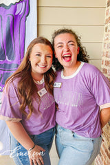 Tri Sigma Lavender Philanthropy Colorblock Ringer