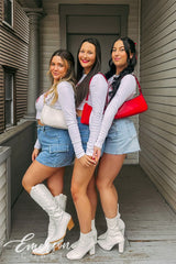 Tri Sigma Cherry On Top Bid Day Long Sleeve Baby Tee
