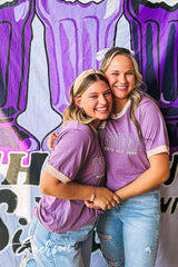 Tri Sigma Lavender Philanthropy Colorblock Ringer