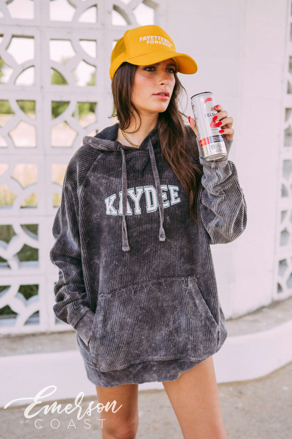 Kappa Delta Varsity Corduroy Hoodie
