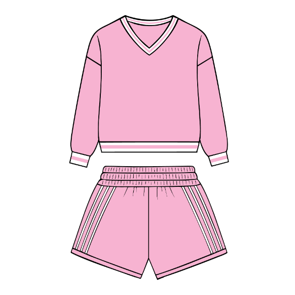 Bubblegum Pink and White