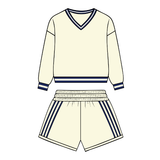 Cream and Navy