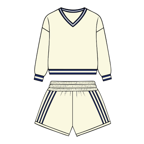 Cream and Navy