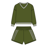 Forest Green and White