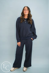 Emerson Coast Waffle Knit Henley Sweatshirt & Pants Set