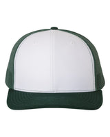 White/Dark Green