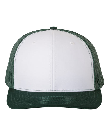 White/Dark Green
