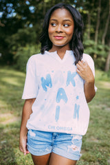 Chi Omega Make a Wish Balloon Notch Tshirt