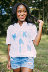 Chi Omega Make a Wish Balloon Notch Tshirt