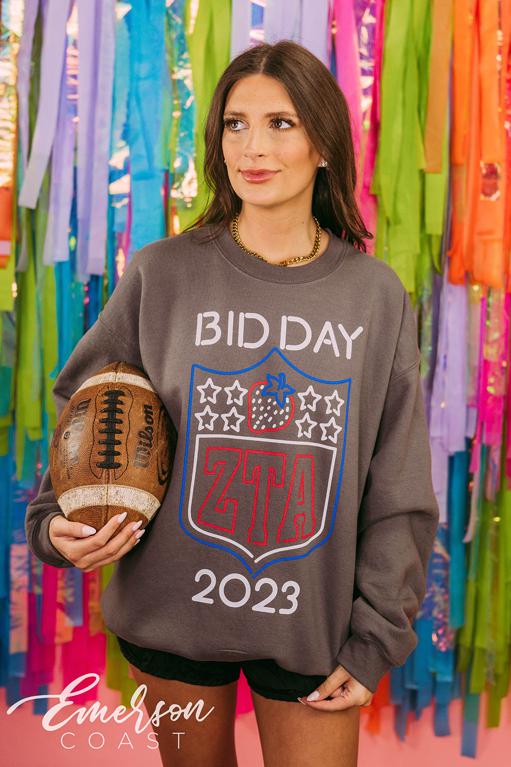 Zeta Football Bid Day Crewneck