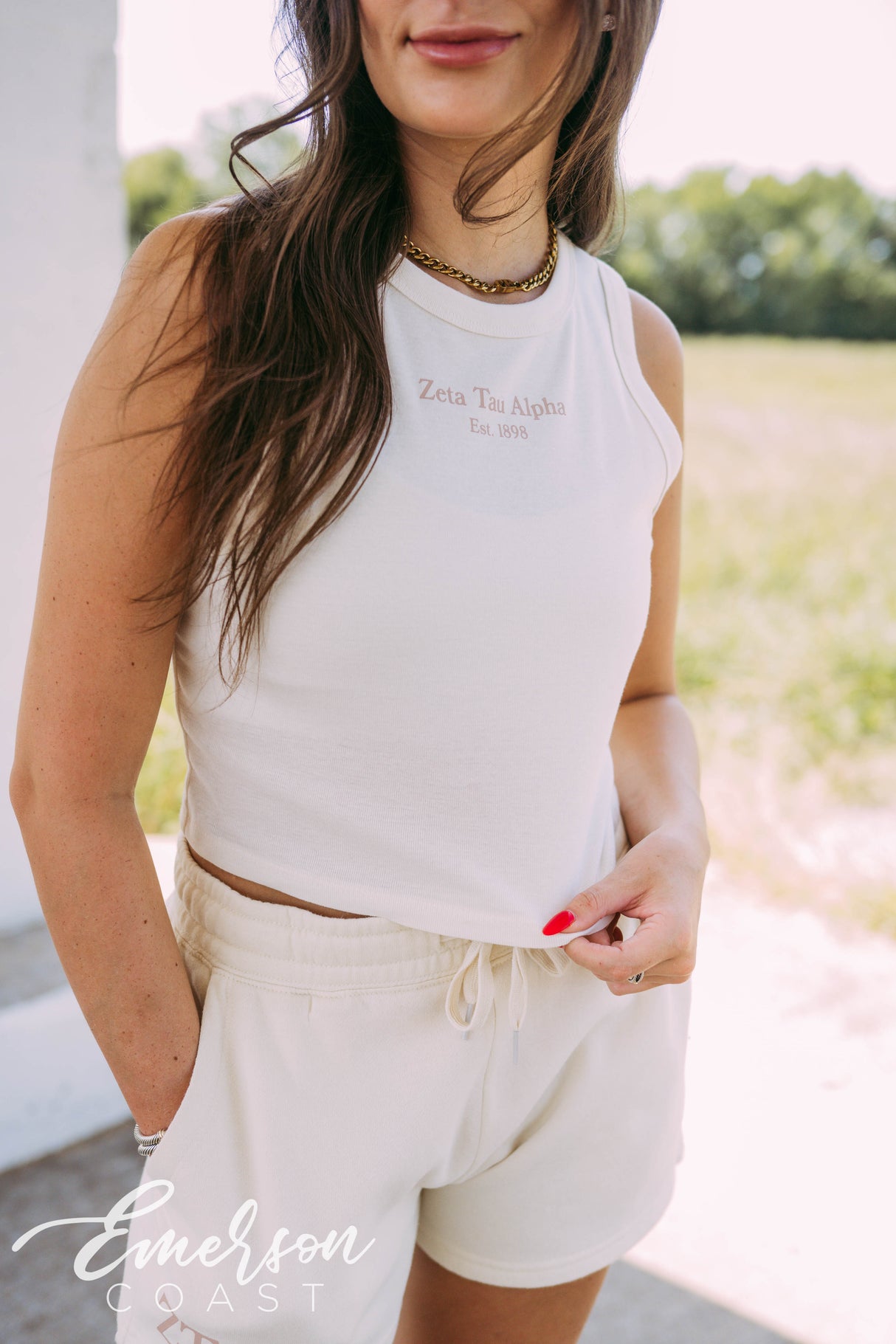 Zeta Tau Alpha Matching Ivory Set