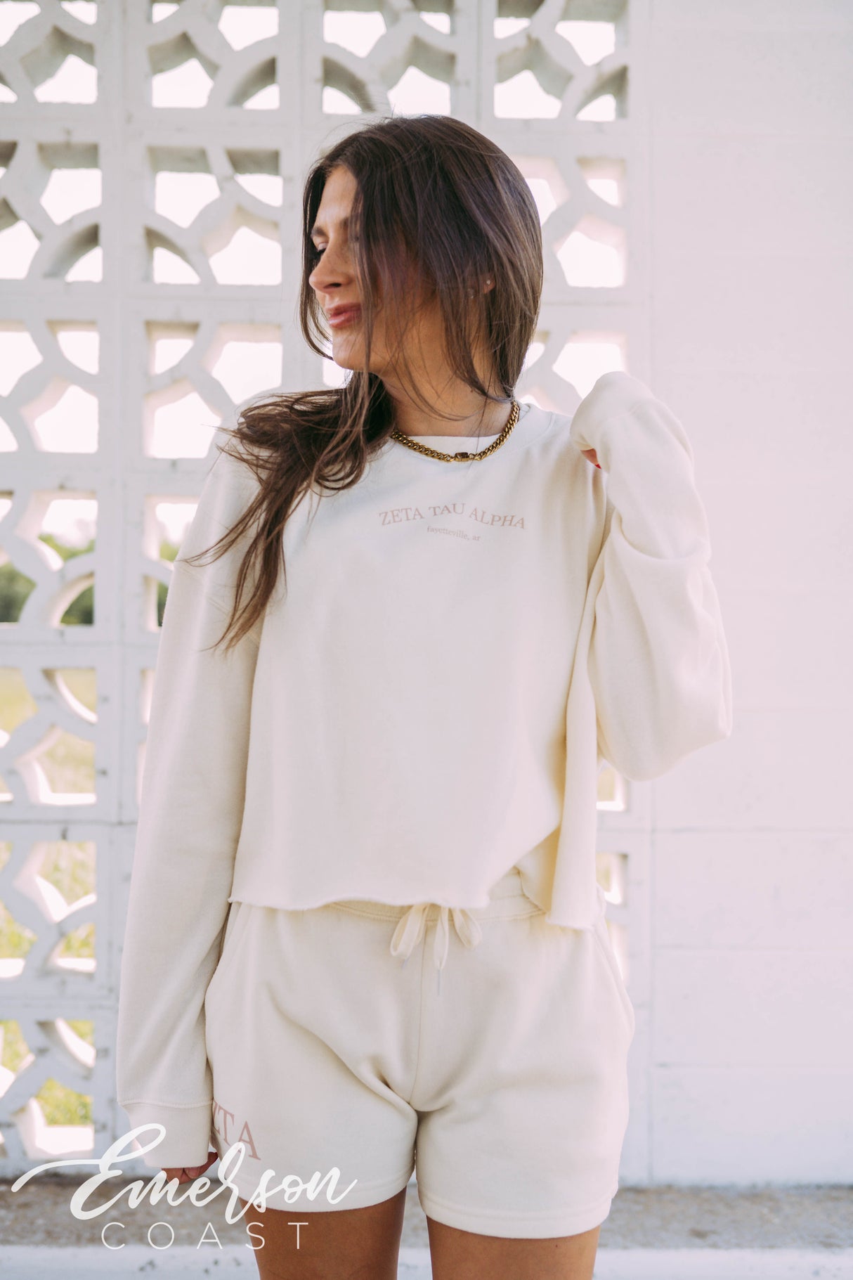 Zeta Tau Alpha Matching Ivory Set