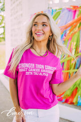 Zeta Stronger Than Cancer Tshirt