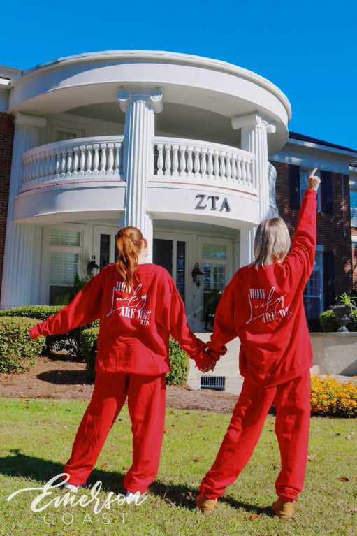 Zeta Bright Red Lucky Matching Set