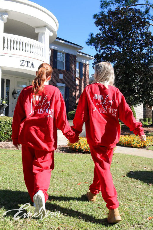 Zeta Bright Red Lucky Matching Set