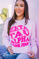 Zeta Tau Alpha Think Pink Crewneck
