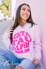 Zeta Tau Alpha Think Pink Crewneck