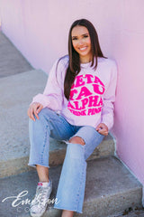 Zeta Tau Alpha Think Pink Crewneck