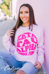Zeta Tau Alpha Think Pink Crewneck