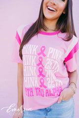 Zeta Tau Alpha Think Pink Think Zeta Repeating Tshirt