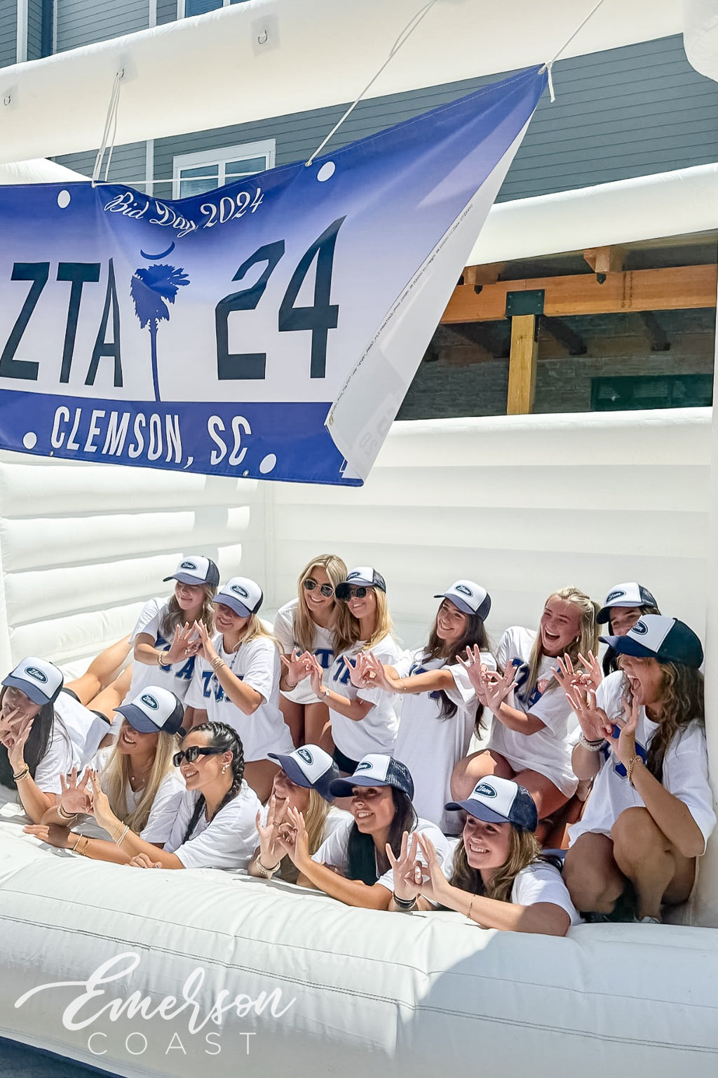 Zeta Tau Alpha Clemson University Built Zeta Tough Bid Day Tee