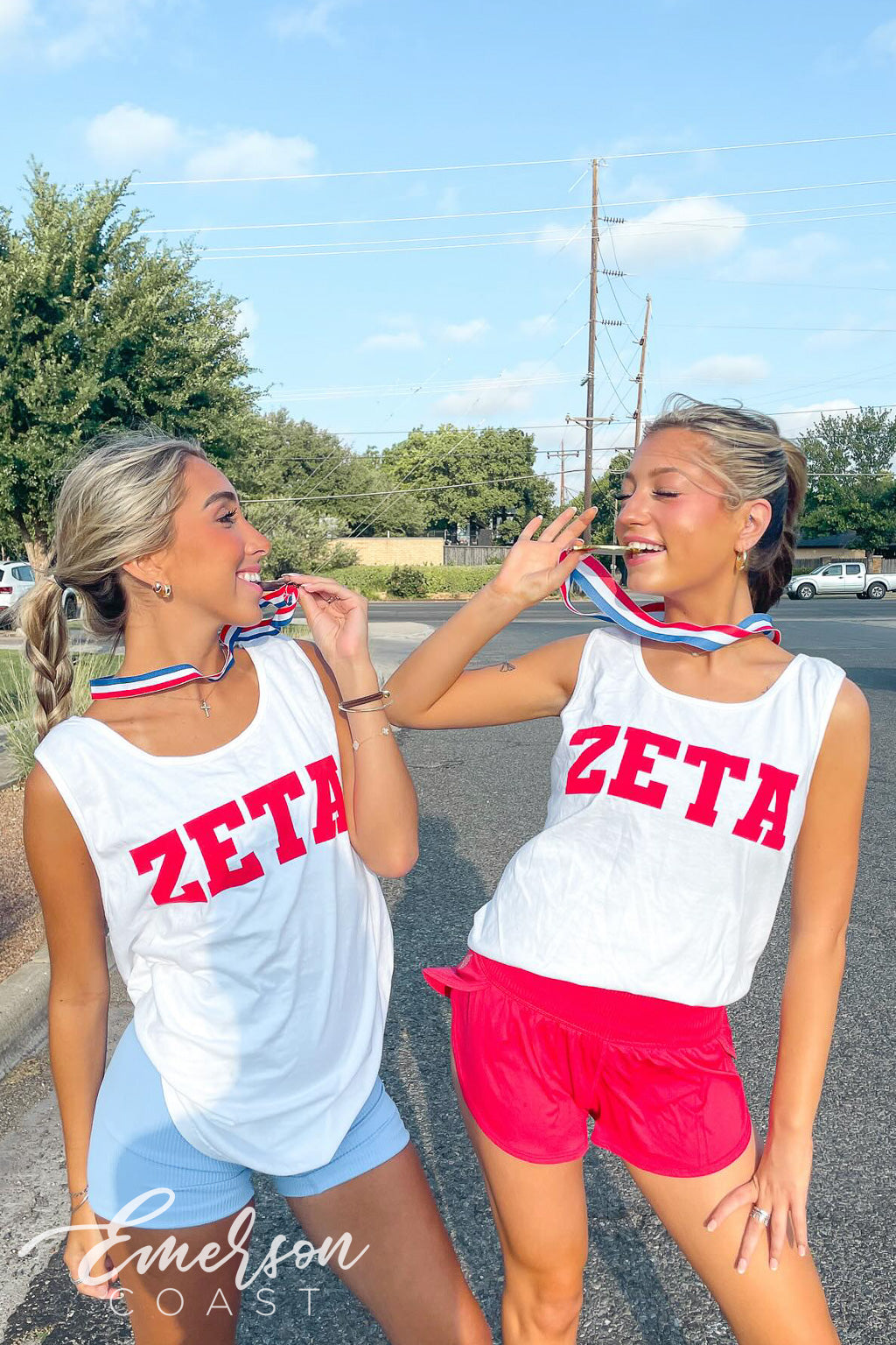 Zeta Tau Alpha Texas Tech University Going For Gold Work Week Tank