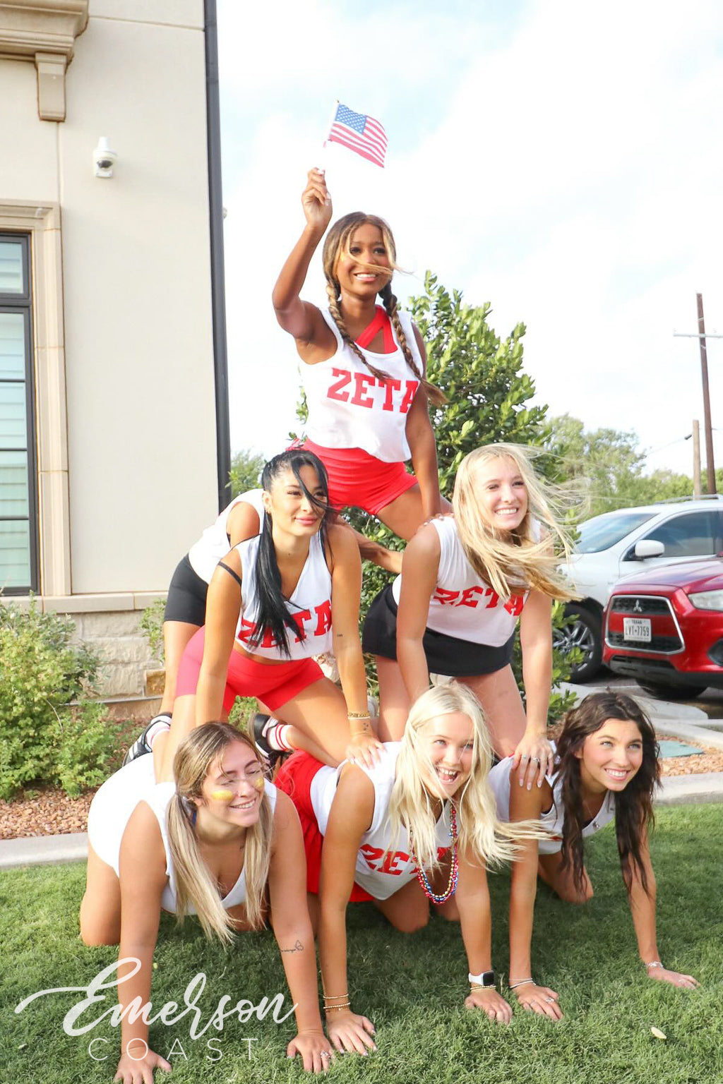 Zeta Tau Alpha Texas Tech University Going For Gold Work Week Tank