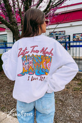 Zeta Tau Alpha I Love It Cowboy Boot Sweatshirt