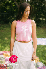 Zeta Tau Alpha Bow Bid Day Stitched Tank