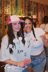 Zeta Tau Alpha Hand Stitch Letters Bid Day Baby Tee