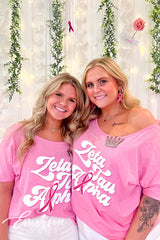 Zeta Tau Alpha Think Pink Custom Slouchy Tee
