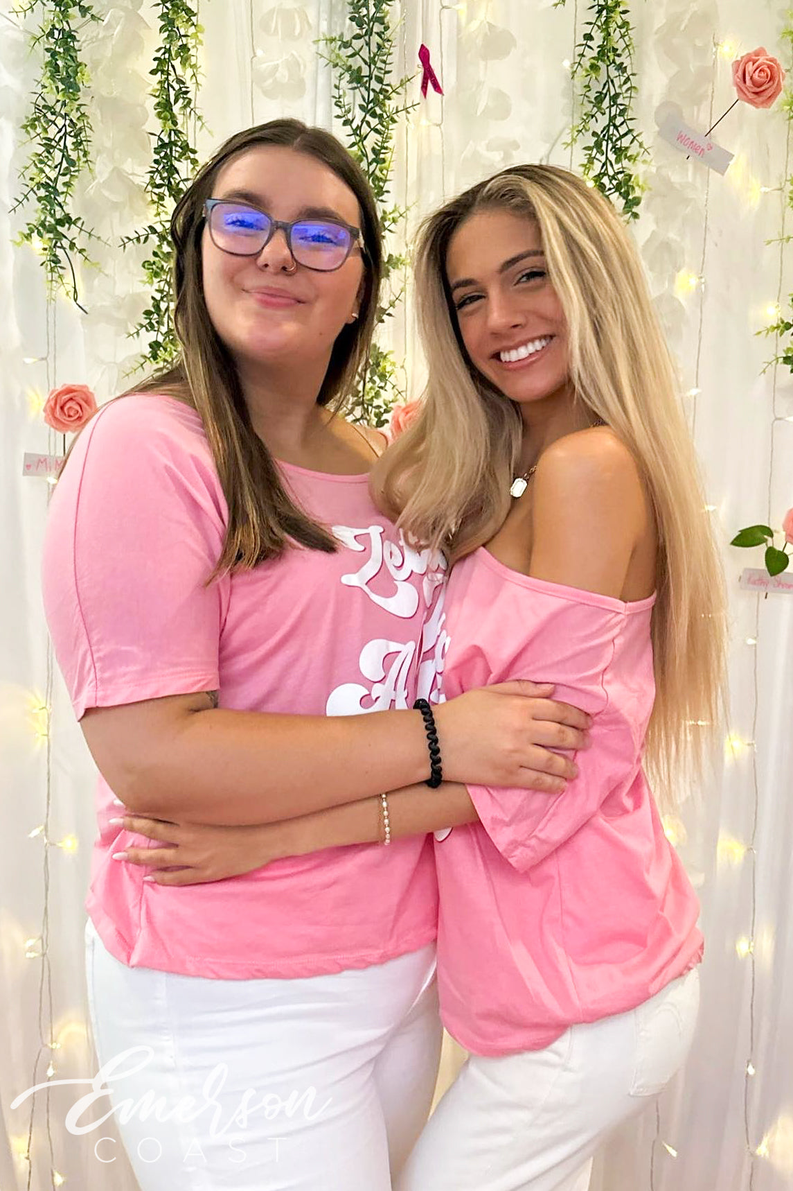Zeta Tau Alpha Think Pink Custom Slouchy Tee