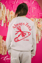 Zeta Tau Alpha Matching Bow Sweat Set