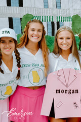 Zeta Tau Alpha Golf Par-tee Bid Day Henley