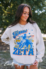 Zeta Tau Alpha Western Horse Rider Crewneck