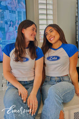 Zeta Tau Alpha Recruitment Raglan Baby Tee