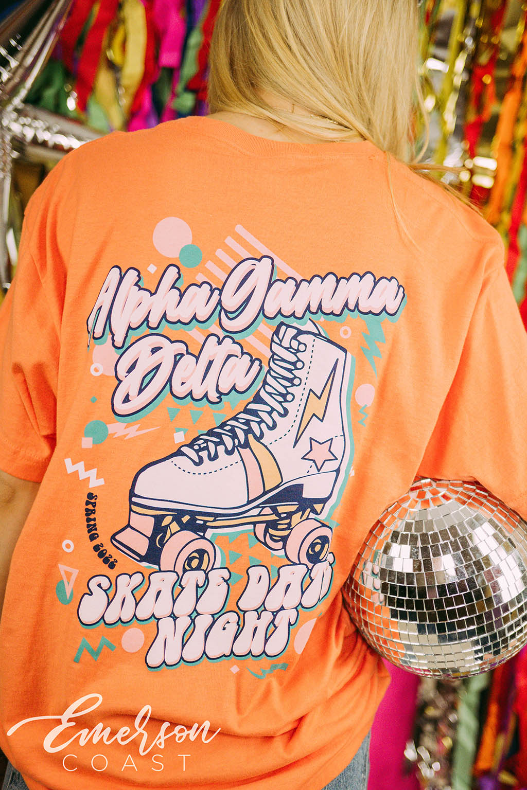 Alpha Gamma Delta Skate Date Party Tee