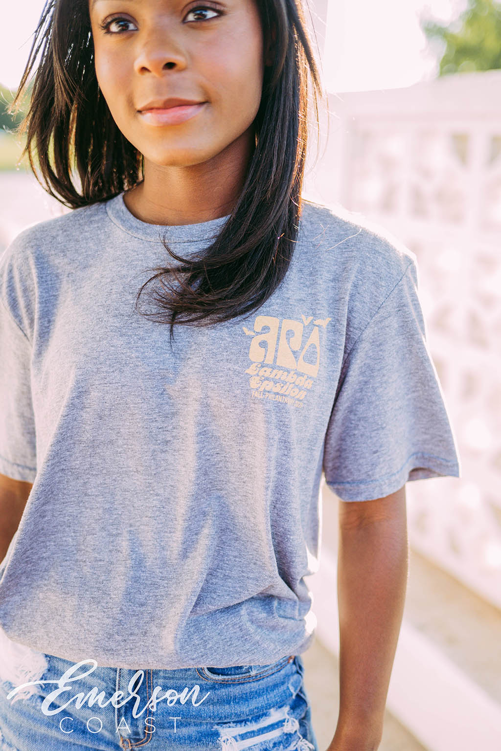 Alpha Gamma Delta Spooky Sweet Cafe Tee