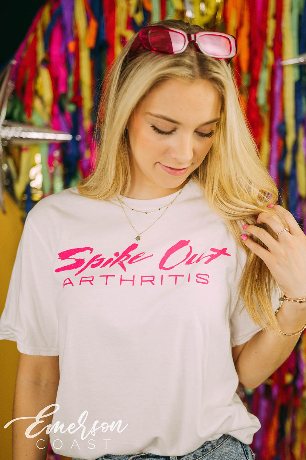 Alpha Omicron Pi Philanthropy Strike Out Arthritis Tee