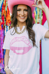 Alpha Omicron Pi PR Lips Notch Tee