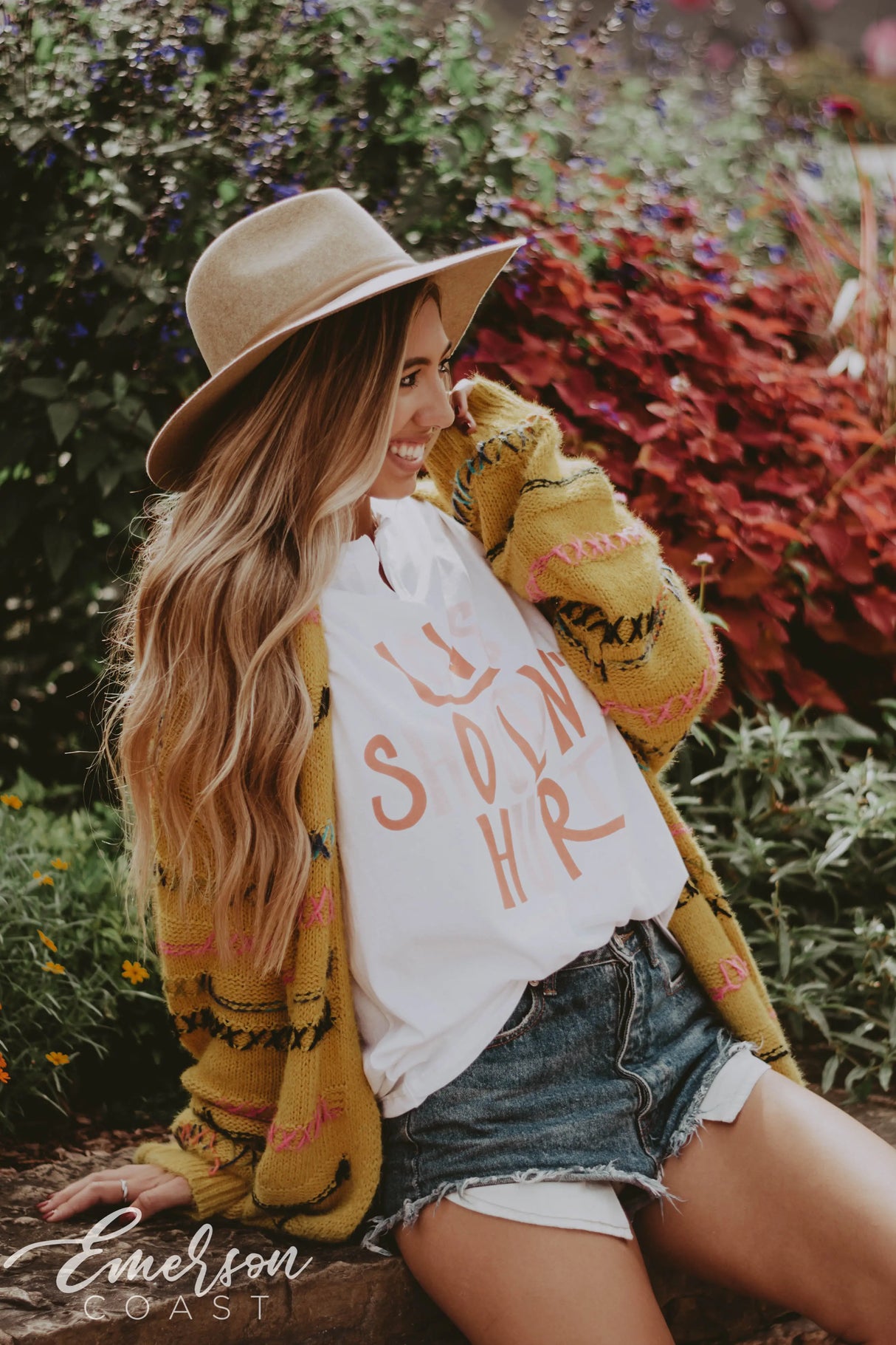 Alpha Chi Omega Love Shouldn't Hurt Notch Tee