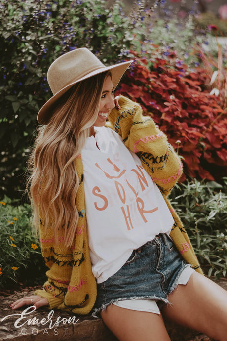 Alpha Chi Omega Love Shouldn't Hurt Notch Tee