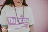 Tri Delta Full House Bid Day Ringer Tee