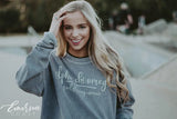 Alpha Chi Omega Lavender Corduroy Crewneck